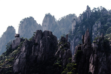 水墨黄山风光