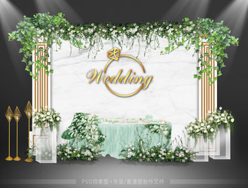 森系婚禮迎賓區(qū)