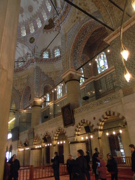 土耳其蓝色清真寺室内