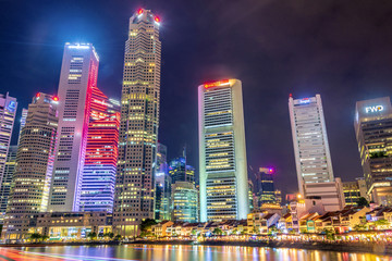 亚洲四小龙新加坡夜景