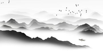 水墨山水畫
