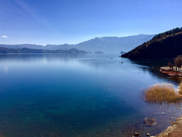 泸沽湖山水风光