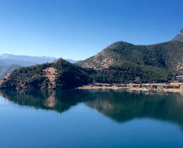 泸沽湖山水风光