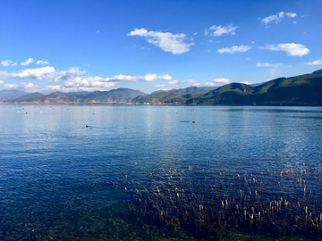 泸沽湖山水风光