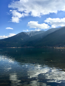 泸沽湖山水风光