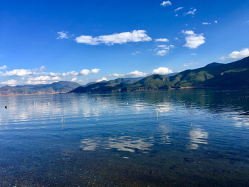 泸沽湖山水风光