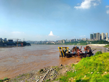 李家沱江边风景