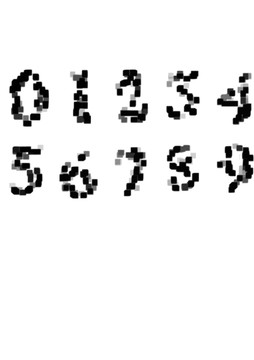 馬賽克堆砌數(shù)字
