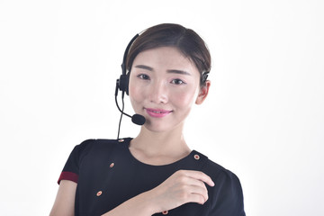 女性客服人員