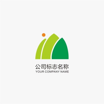 远山日出标志logo