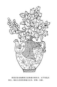 仙鹤花瓶
