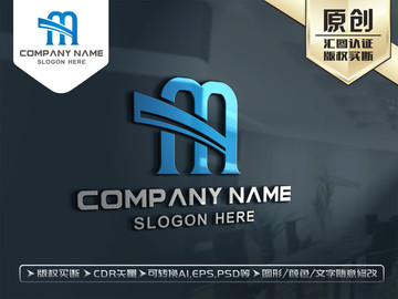 M字母LOGO设计