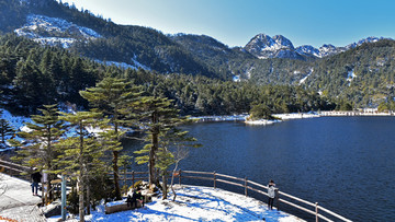 螺髻山黑龙潭雪景