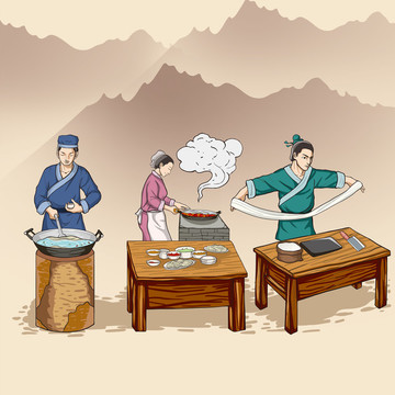 炸醬壁畫酸辣粉