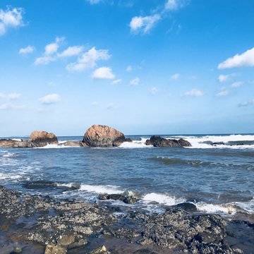 青岛风光 大海 海边