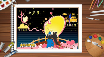 七夕節(jié)手抄報(bào)