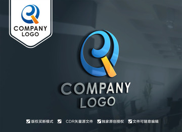 RQ字母標(biāo)志QR字母標(biāo)志