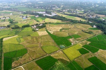 航拍田园风光