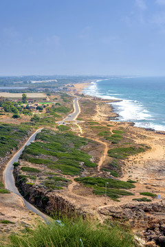 以色列海法罗斯哈尼卡海蚀洞