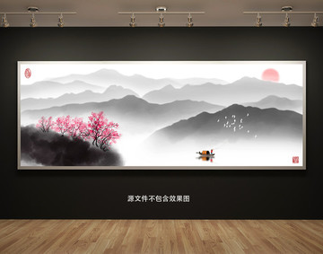 山水裝飾畫(huà)