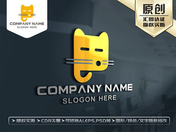 卡通猫LOGO设计