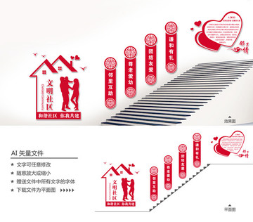 社區(qū)樓道文化墻
