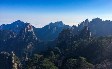 黄山山景