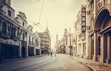 老上海街景