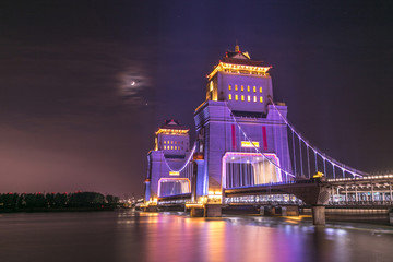 万福大桥夜景