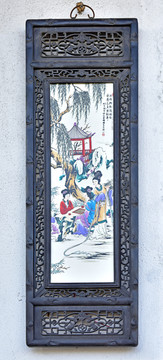 中式木雕挂画