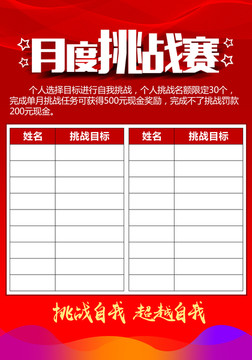 業(yè)績銷售挑戰(zhàn)賽