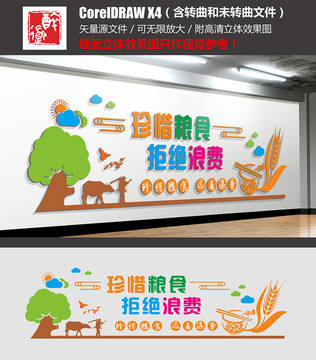 食堂文化墻