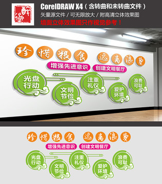 食堂文化墻