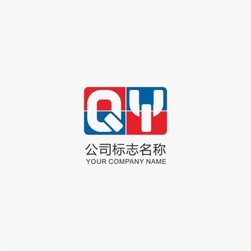 QY字母标志logo