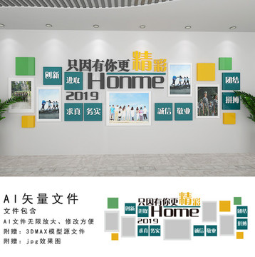 企業(yè)照片員工風(fēng)采文化墻