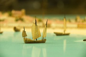 海岸船舶模型