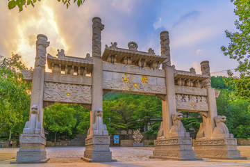 青州云驼风景区驼山景区石坊大门