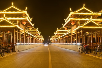 柳州风雨桥夜景