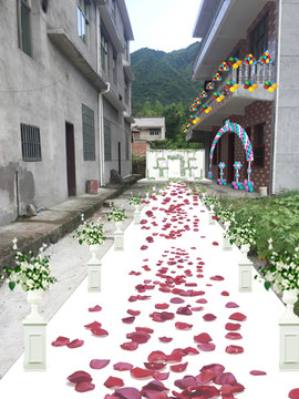 鄉(xiāng)村婚禮現場