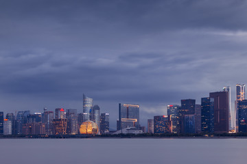 杭州钱江新城夜景