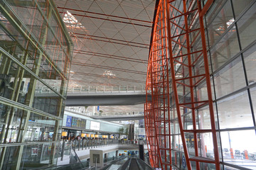 北京T3航站楼彩钢结构玻璃幕墙