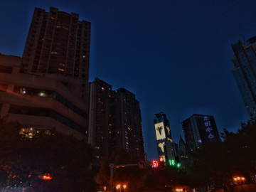 重庆渝中区建筑风景 夜色夜景