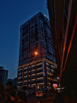 重庆渝中区建筑风景 夜色夜景