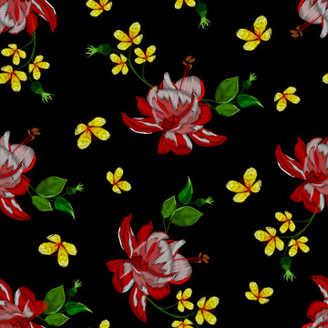 刺繡花卉女裝花型