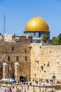 以色列耶路撒冷圣殿山哭墙