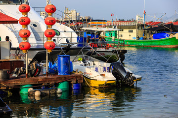 中国海南南湾猴岛渔排