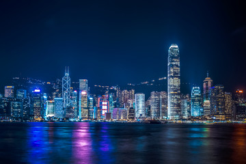 香港维多利亚港夜景