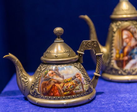 俄罗斯合金欧式宫廷茶具茶壶