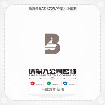 创意大拇指字母Blogo