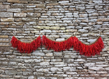 红辣椒装饰墙